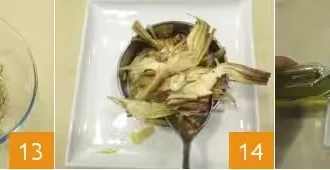 Салат из свежих артишоков шаг 5
