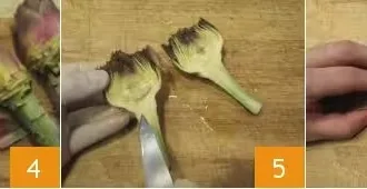 Салат из свежих артишоков шаг 2