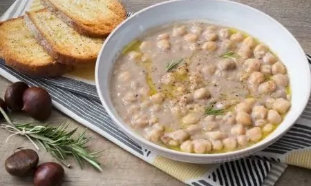 Суп из нута и каштанов рецепт