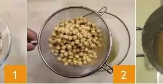 Суп из нута и каштанов шаг 1