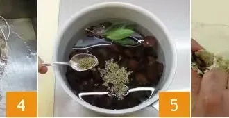 Суп из нута и каштанов шаг 2
