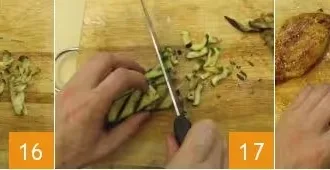 Салат из курицы и кабачками шаг 6