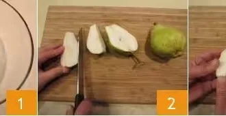 Салат из рукколы, груши, пармезана и грецких орехов шаг 1