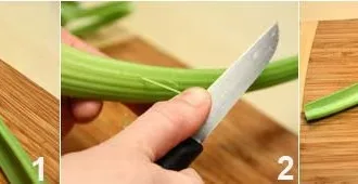 Салат из сельдерея и перца шаг 1