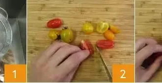 Мексиканский завтрак с яйцами и лепешкой на сковороде - шаг 1